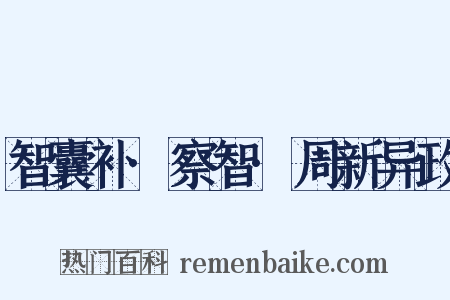 智囊补·察智·周新异政是什么意思的图片